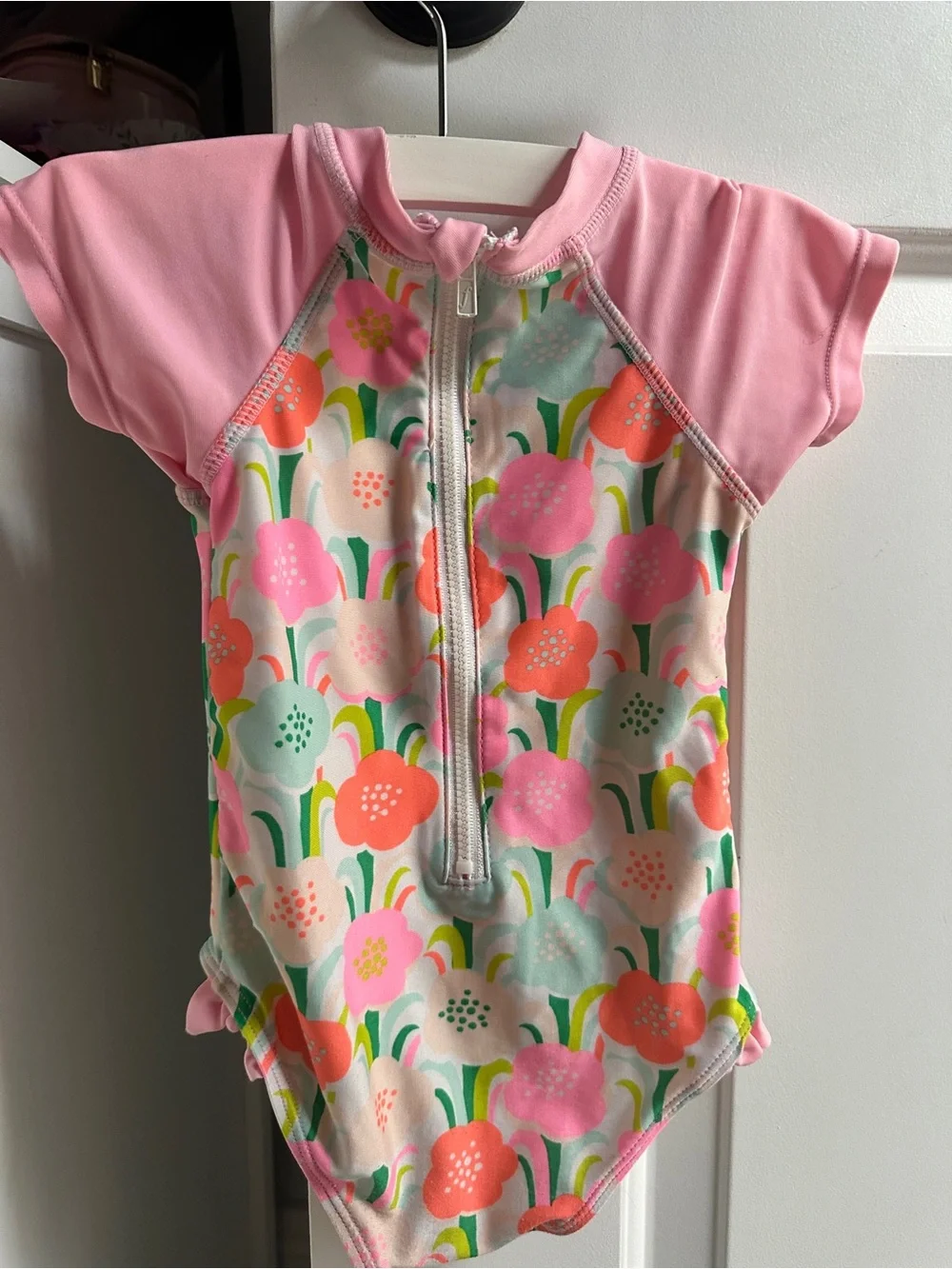 Cat & Jack 3 Pc Lot Floral Mermaid Unicorn Swimsuit Sz 2T 18-24 Months